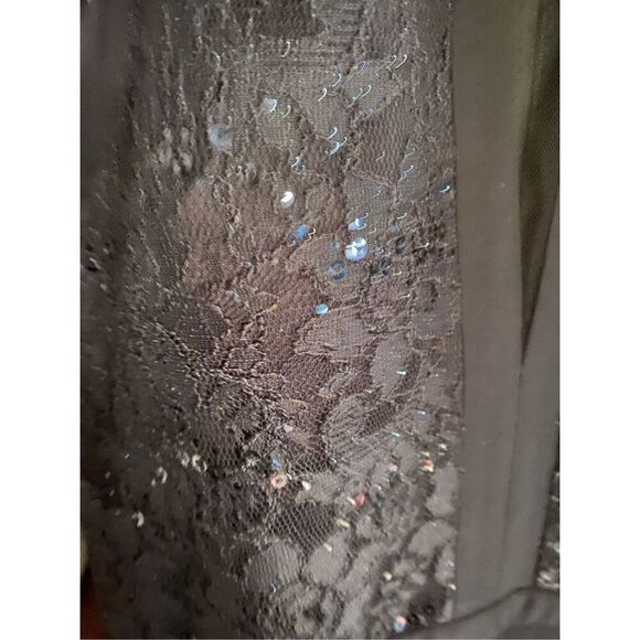 nightway women’s blue knee length sequin dress, size 10 ￼ - Picture 5 of 6